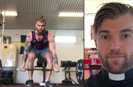 Internet enloquece con Oskar Arngården, el sacerdote sueco que sube videos en el gimnasio
